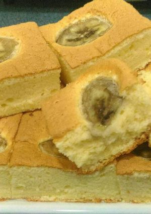 Foto resep Ogura cake banana milk