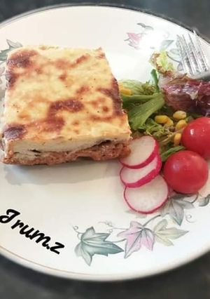 A picture of 🍝🍆🥔MOUSSAKA🥔🍆🍝.