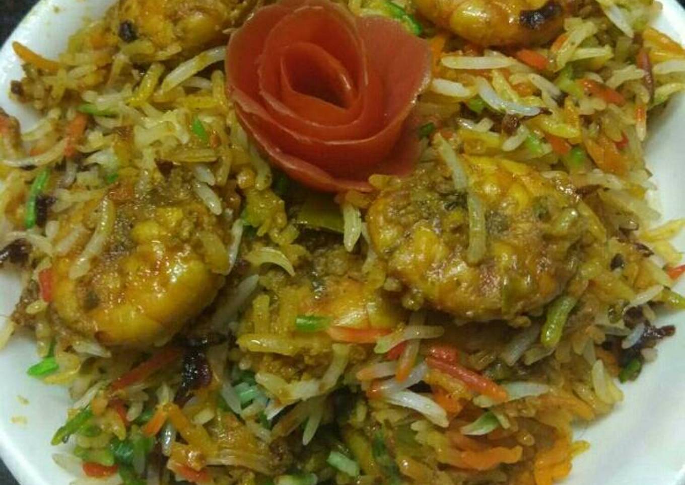 Delicious Prawn Biryani