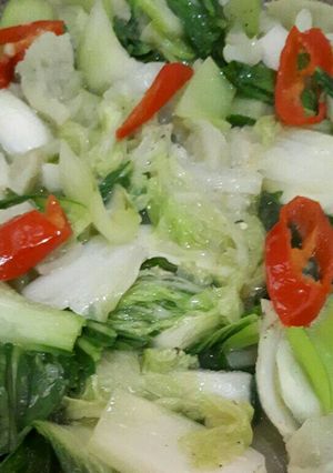 Foto resep Cah sawi bakso