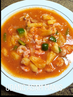 Foto resep Udang Asam Manis