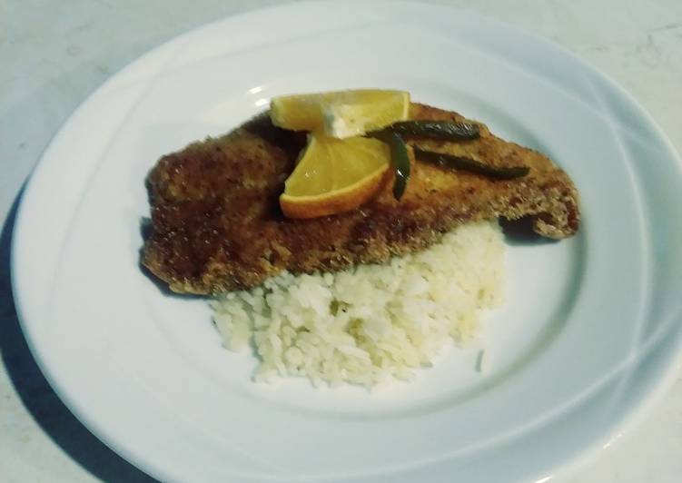 Easiest Way to Make Super Quick Homemade Fried cajun mangove snapper with citrus garlic butter rice