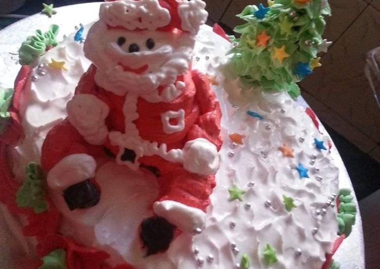 Steps to Prepare Quick Santa cake