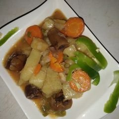 A picture of Yam veggies soup#Abjmoms #Abujamums.
