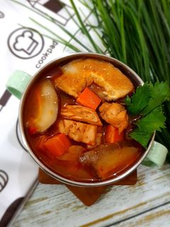 Foto resep Sup Cumi Asam Pedas