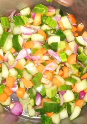 Foto resep Acar (mentimun,wortel,bawang merah dan cabai hijau)