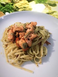 Foto resep Aglio Olio Salmon