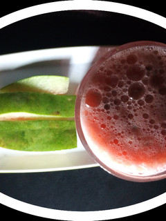 A picture of Watermelon and cucumber smoothie.
