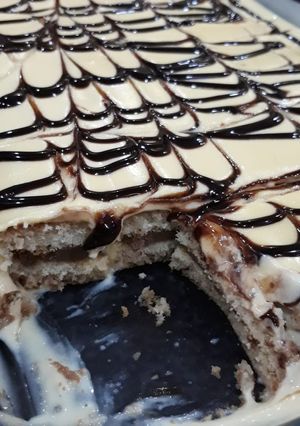 صورة لوصفة كيك جاهز بالكريمة 😋