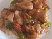 Una foto de puerro con pollo