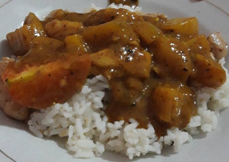 Recipe of Super Quick Homemade Chicken Grill Curry