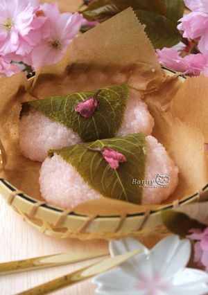 ♥開動with Kat♥道明寺櫻餅 的食譜成品照片