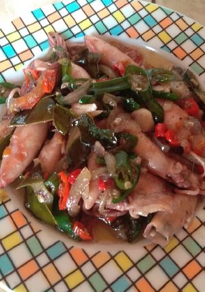 Foto resep Cumi sotong pedas