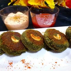 A picture of Healthy spinach chana kabab.