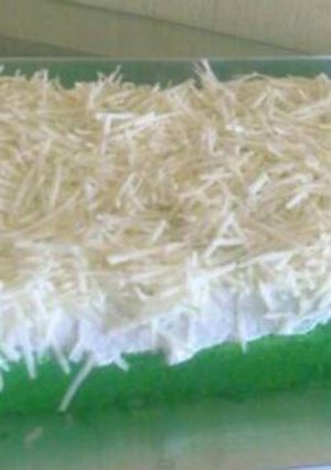 Foto resep Brownis kukus pandan (takaran sendok)