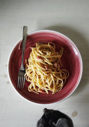 Una foto de La carbonara, la de verdad