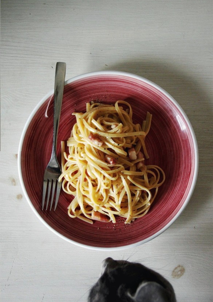 Una foto de La carbonara, la de verdad
