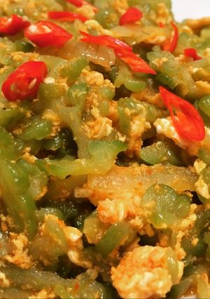 Foto resep Pare tumis telur
