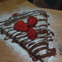 A picture of Homemade crepes.