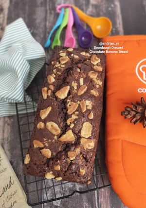 Foto resep Sourdough Discard Chocolate Banana Bread