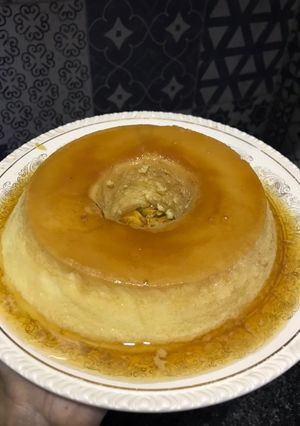 Una foto de Flan casero