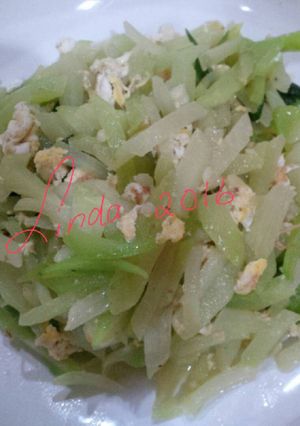 Foto resep Tumis labu siam pake telur