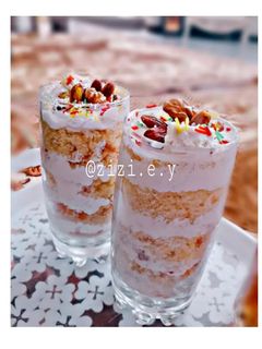 عکسی از دستور جارکیک،کیک شیشه ای