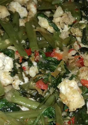 Foto resep Oseng oseng kangkung tahu