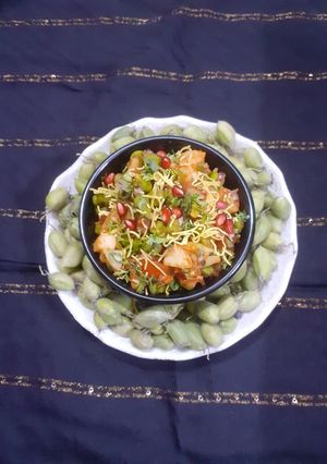 A picture of Green Chana Chat.