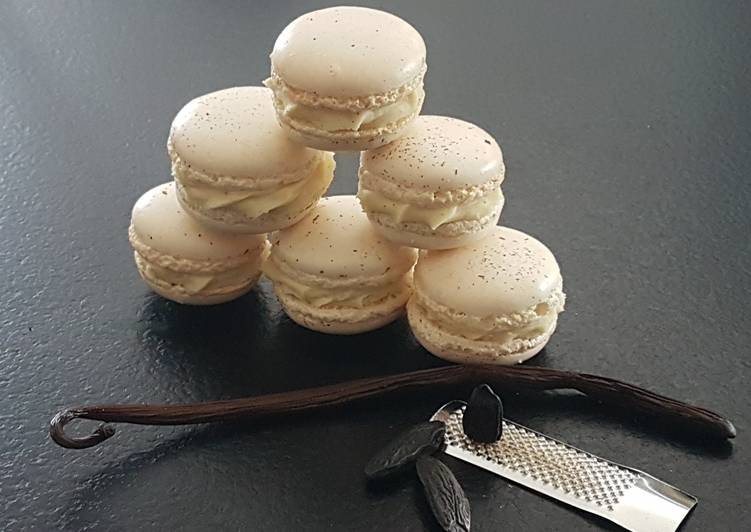 Comment Cuisiner Macarons à la vanille bleue et fève tonka