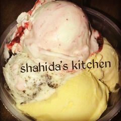 A picture of Homemade ice cream.