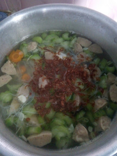 Foto resep Sayur bening oyong+baso+bihun