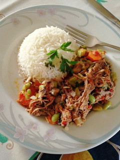 Una foto de Carne deshebrada a la jardinera
