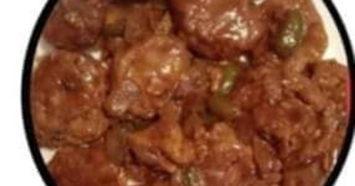 Aditi Sen Gupta দ্বারা চিলি সয়াবিন (Chili soybean recipe in Bengali