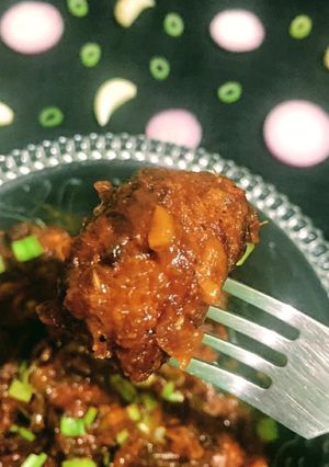 A picture of Spicy Potato Manchurian.
