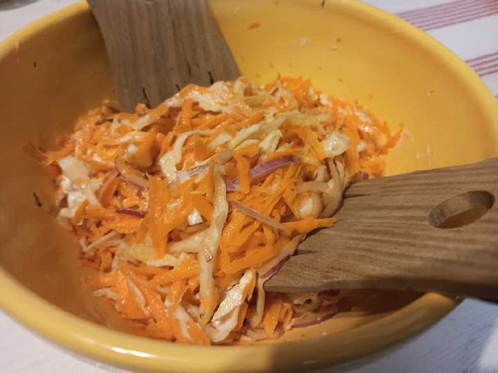 Receta Ensalada coleslaw (versión sin crema)  que Delicioso