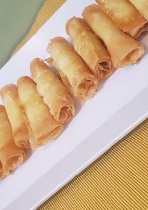 صورة لوصفة رولات الجبن المقرمشه