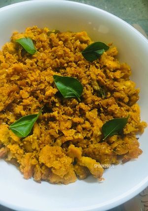 A picture of Fish Roe / Fish Egg Burji.