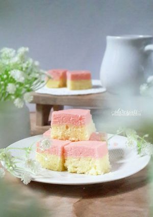 Foto resep Brownies Kukus Keju Strawberry #kamismanis