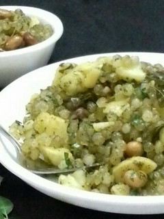 हरियाली साबूदाना खिचड़ी (hariyali sabudana khichdi recipe in Hindi) रेसिपी मुख्य फोटो