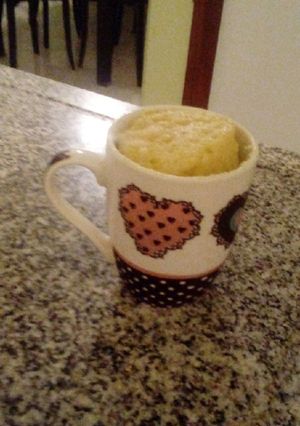 Una foto de Torta de vainilla en taza