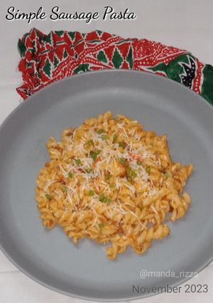 Foto resep Simple Sausage Pasta