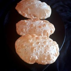 Batura poori A picture of Batura poori.