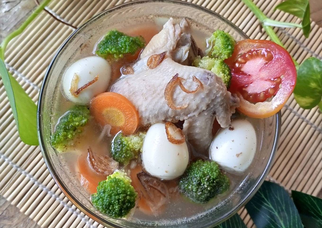 Sop Ayam Puyuh Brokoli