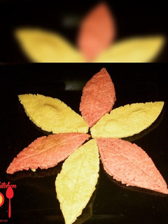 Leaf-shaped cookies ainihin hoton girkin