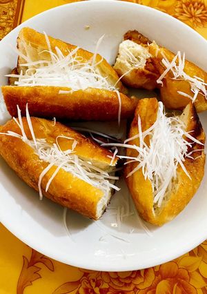 Hình của món Bánh mỳ rán dừa.