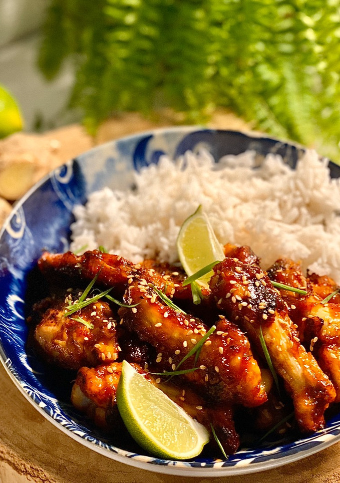 Una foto de Alitas de pollo thai🇹🇭