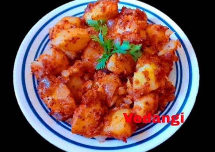 Easiest Way to Prepare Super Quick Homemade Potatoes in Chettinand Masala