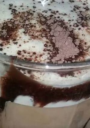 صورة لوصفة مشروب النسكافية بقنينة الماء💧☕