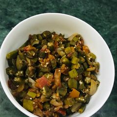 A picture of Bhindi fry.